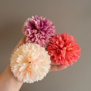 Dopamine Color Layered Flower Hair Clip Duckbill Clip For Women Sweet Camellia Pompon Mum Floral Hair Accessories