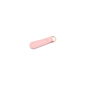 Lange PU-Lederlasche in Rosa mit goldenem D-Ring für Handyhüllen und DIY-Zubehör