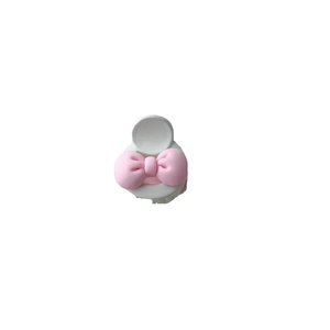 Mini pince à cheveux nœud rose crème pour filles, accessoire de coiffure élégant et mignon