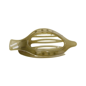 Pinza per capelli francese verde oliva grande con design cavo antiscivolo per donna