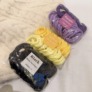 Elastici per Capelli Color Caramella ad Alta Elasticità Senza Cuciture Sfumati per Ragazze Accessori per Capelli alla Moda