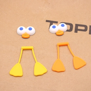 Cartoon Duck Beak And Feet DIY Accessories For Handmade Dolls Silicone Resin Animal Mouth Palm Parts Craft Supplies
