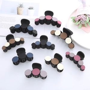 Morandi frosted hair claw clips set in various sizes and colors for elegant hairstyles