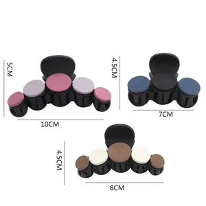 Size chart showing large and medium matte hair claws in 10cm, 8cm, and 7cm lengths