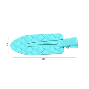 Hellblauer Haarclip mit Webstruktur für Damen, 6 cm Länge und 2 cm Breite Spezifikationen