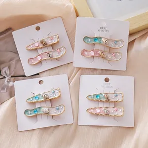 Barrettes série océan avec détails coquillages et étoiles de mer pour femmes