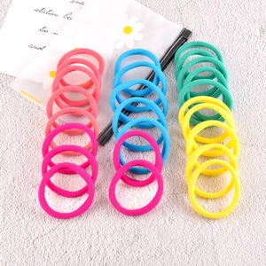 Détails des chouchous élastiques sans couture en couleurs vives assorties