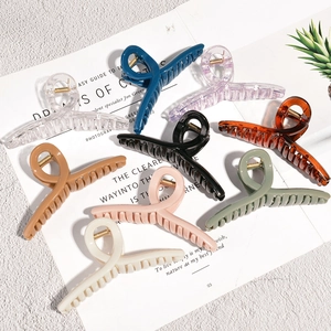 Lot de 8 grandes pinces à cheveux colorées en diverses teintes élégantes pour coiffures