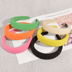 Cerchietto Imbottito Con Griglia A Nido D'Ape Per Donna Fascia Per Capelli In Tessuto Ispessito Antiscivolo Accessori Per Capelli Moda