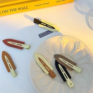 Elegant Metal Duckbill Hair Clips Minimalist Traceless Fringe Clips Matte Finish BB Clips For Women Daily Hair Styling Accessories