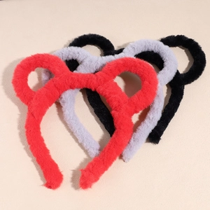 Serre-tête Mignon en Laine avec Oreilles d'Ours et de Lapin en Peluche pour Femmes Accessoire de Cheveux Doux pour le Lavage du Visage