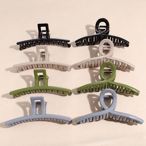 Pinza per Capelli Grande in Plastica per Donna Trendy Geometrica Opaca Lucida Fermagli per Capelli Antiscivolo Eleganti Accessori per Acconciature