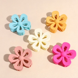 Molla per Capelli a Forma di Fiore Opaco Antiscivolo Grande Molletta a Squalo Traforata Accessori Capelli Donna Capelli Folti
