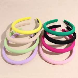 Elegante Cerchietto in Spugna Imbottita Stile Francese per Donna Colore Caramella Cerchio per Capelli in Tessuto