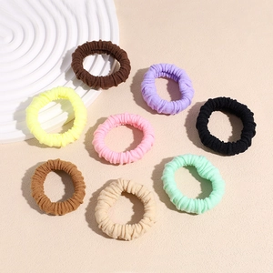 Elastici per Capelli in Tessuto ad Alta Elasticità per Donna Lacci per Capelli Pieghettati Manuali Colori Caramella Accessori