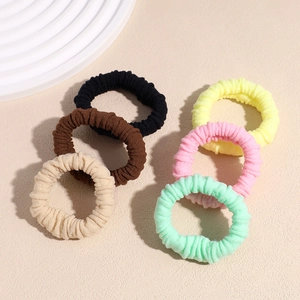 Set di 6 elastici per capelli spessi ad alta elasticità in colori pastello per donna