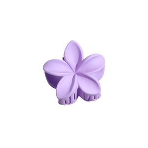 Petite pince à cheveux fleur mauve mate pour coiffure élégante accessoires pour femmes