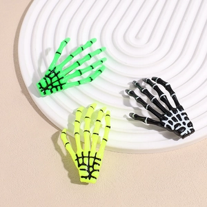 Barrettes à Cheveux Main de Squelette Halloween Créatives Punk Goth Épingles à Cheveux pour Femmes Filles Accessoires