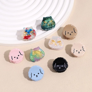 Lindas Pinzas para el Pelo de Animales de Dibujos Animados Mini Acetato con Forma de Cachorro Gato para Mujeres Niñas Accesorios