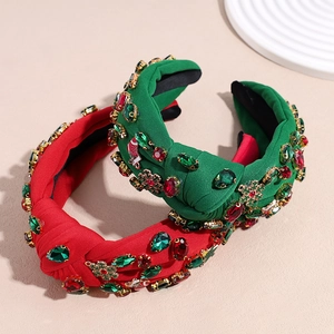 Weihnachten Haarreif Geknoteter Strass Festlich Schneeflocke Weihnachtsbaum Haarband Barock Party Haarschmuck Für Damen