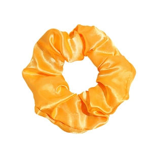 Elastico per capelli a LED in raso arancione luminoso con effetto bagliore notturno