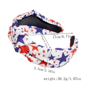 Tabella delle taglie dettagliata della fascia patriottica con bandiera americana USA