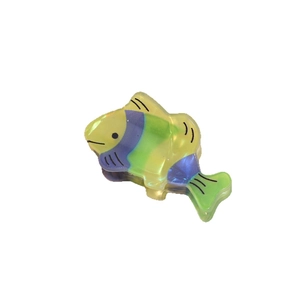 Mini pince à cheveux poisson tropical en acétate coloré avec design d'animal marin mignon
