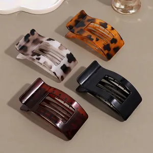 Large Leopard Tortoiseshell Hair Claw Clips Matte Glossy Hair Clamps Nonslip PC Hair Styling Accessories For Women Girls