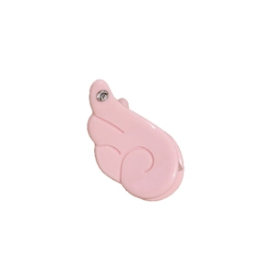 Pince à cheveux mignonne aile d'ange rose avec strass brillant au design minimaliste