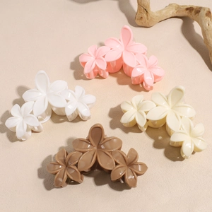 Élégante Grande Pince à Cheveux Fleur pour Femmes Style Coréen Floral Résine Épingle à Cheveux Accessoires de Cheveux Quotidiens