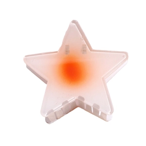 Pince à cheveux en forme d'étoile avec dégradé rose et orange pour coiffure élégante