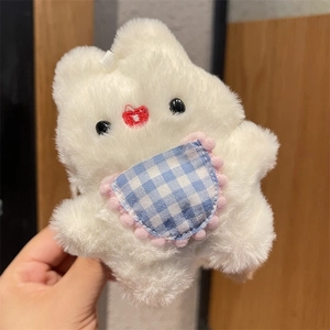 Cute Plush Rabbit Lobster Bow Hair Clips For Women Girls Sweet Faux Fur Claw Clips Winter Autumn Hair Accessories