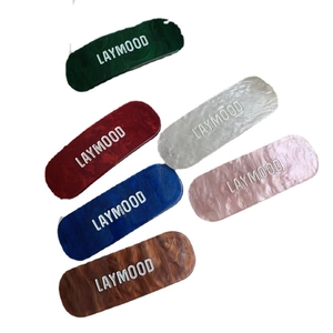 Lot de 6 pinces à cheveux élégantes en acétate avec texture marbrée colorée