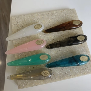 Minimalist Water Drop Resin Hair Clip For Women Elegant Acetate Marble Duckbill Side Clip Simple Fashion Hair Accessories