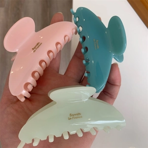 Pinces à cheveux élégantes style français en rose, bleu et vert pour une coiffure chic