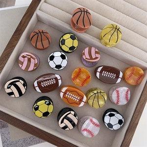 Mini pinzas para el cabello temáticas con diseños de fútbol, baloncesto y béisbol
