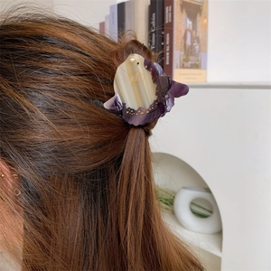 Creative ocean sunfish hair claw clip made of acetic acid for half-up hairstyles
