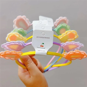 Γλυκιά Στέκα με Αυτιά Ζώων Πλεχτά Κλιπ Μαλλιών με Λουλούδια Χαριτωμένα Αξεσουάρ Μαλλιών για Νήπια Κορίτσια Παιδιά