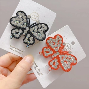 Elegant Butterfly Hair Clip Sparkling Rhinestone Crystal Ponytail Holder Barrette Hair Accessory For Women Party Wedding