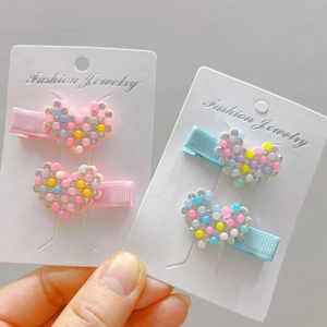 Cute Rhinestone Artificial Pearl Heart Fruit Hair Clips For Kids Girls Cherry Watermelon Butterfly Star Unicorn Antler Hairpins Accessories