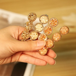 Barrette à Cheveux en Alliage de Strass de Style Coréen Design à Quatre Cercles Cristal pour Femmes Filles Accessoires de Coiffure
