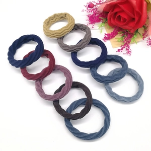 Multi-colored high elasticity seamless thick hair ties for women in a structured gift set