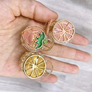 Lot de pinces à cheveux mignonnes en forme de fruits, fraise, citron et pamplemousse