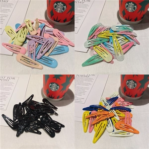 Metall Snap Haarspangen Süßigkeiten Farbe Glitzer Tropfenform Haarnadeln Für Kinder Mädchen Täglich Haarstyling Zubehör