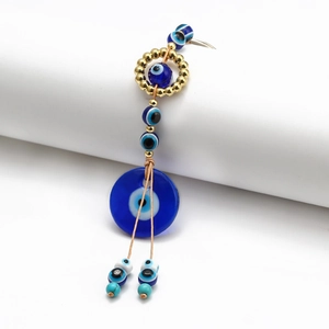 Turkish Blue Evil Eye Nazar Glass Amulet Pendant Islamic Ethnic Style Protection Mascot Wall Decor Car Hanging Ornament