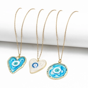 Collana Con Ciondolo A Forma Di Cuore E Occhio Del Diavolo In Lega Con Strass Color Oro In Stile Etnico Vintage Gioielli Di Moda Per Uomo E Donna
