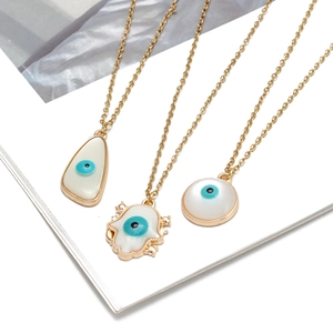 Exotic Evil Eye Pendant Necklace For Women Men Gold Color Alloy Hamsa Hand Butterfly Moon Star Charm Exotic Jewelry Gift