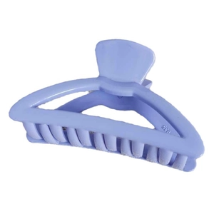 Pince à cheveux géométrique évidée en triangle lavande mat accessoire de coiffure chic