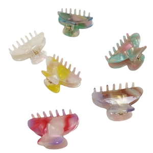 Elegant Acetate Hair Claw Clip For Women Minimalist Marble Pattern Hair Crab Clip Fashion Hair Accessories For Daily Use