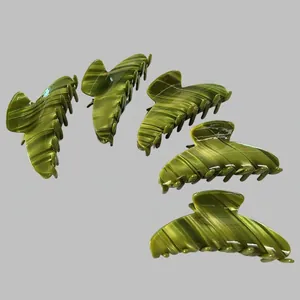 French Retro Acetate Hair Claw Large Marble Texture Shark Clip Elegant Back Of Head Hair Clamp Hair Accessories For Women